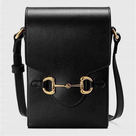 gucci swing leather mini bag black|gucci horsebit 1955 shoulder bag.